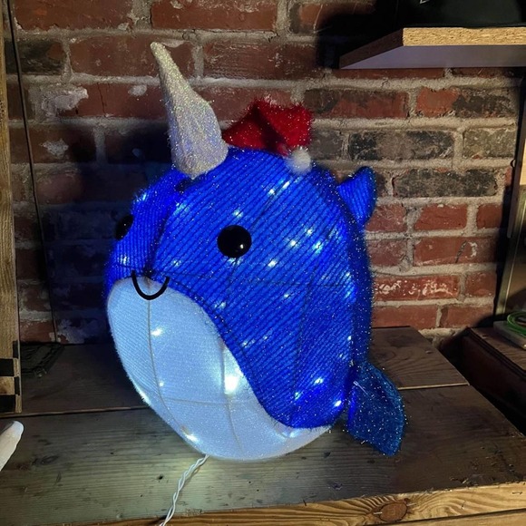 winter wonder lane Holiday Narwal Outdoor Lighted Christmas